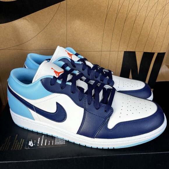 NEW Nike Air Jordan 1 Low Sail Blue Chill Men\'s 553558-149 Men Size 11.5 main image 7